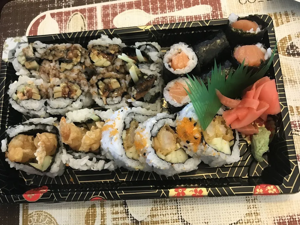 Salmon and Shrimp Tempura Roll
